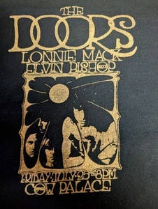 The Doors VINTAGE Cow Palace July 25th 1969 Lonnie Mack, Elvin Bishop Size Large - Picture 1 of 13