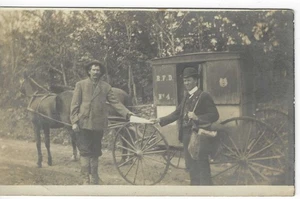 Altmar? New York,  Horse Drawn RFD Mail Wagon,  Mailman,  Rt #4, Oswego Co, RPPC - Picture 1 of 4