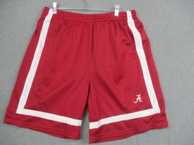 Alabama Crimson Tide Shorts Mens Large Red White NCAA College Basketball Mesh - Image 1 of 4