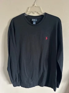 Vintage Polo Ralph Lauren Hemd Herren S Schwarz Langarm Freizeit M " - Bild 1 von 6