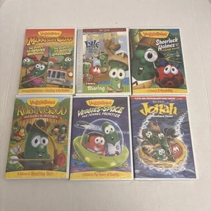 6 VeggieTales DVDs, Robin Good And His Not So Merry Men(2012), Veggies In Space: - Picture 1 of 11