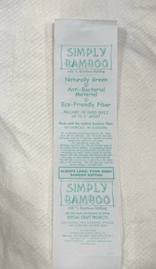 SIMPLY BAMBOO 100% BAMBOO with Serim BATTING WADDING MATERIAL 90" X 5 Meters - Picture 1 of 3