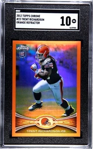 2012 Topps Chrome TRENT RICHARDSON RC Orange Refractor SGC 10 GEM MINT Browns - Picture 1 of 2