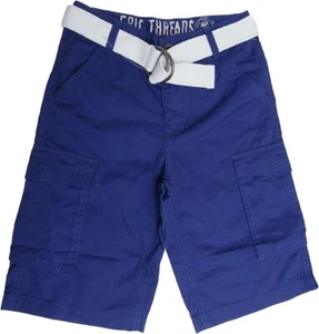 Epic Threads Boys' Core Belted Cargo Summer Casual Shorts Lazulite Blue Sz 8 $28 - Picture 1 of 4