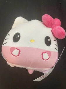 TeeTurtle Sanrio Hello Kitty 50. Jubiläum wendbar 4 Zoll Plüsch rosa gold - Bild 1 von 3