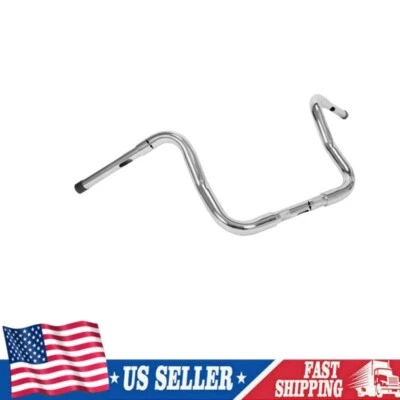 14" Tall Chrome Ape Bars Fit For Harley-Davidson FLST FXST - Image 1 of 4