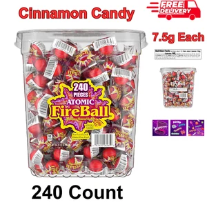 Wonka Atomic Fireball Cinnamon Candy, Individually Wrapped, 240 Count, 7.5g Each - Picture 1 of 8