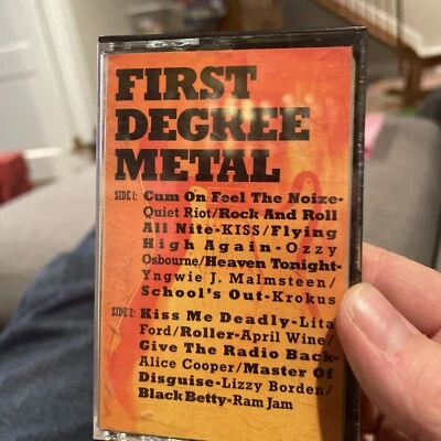 First Degree Metal - Various Artists (Cassette, 1990) EX, Tested Works Ozzy Kiss - Image 1 of 3