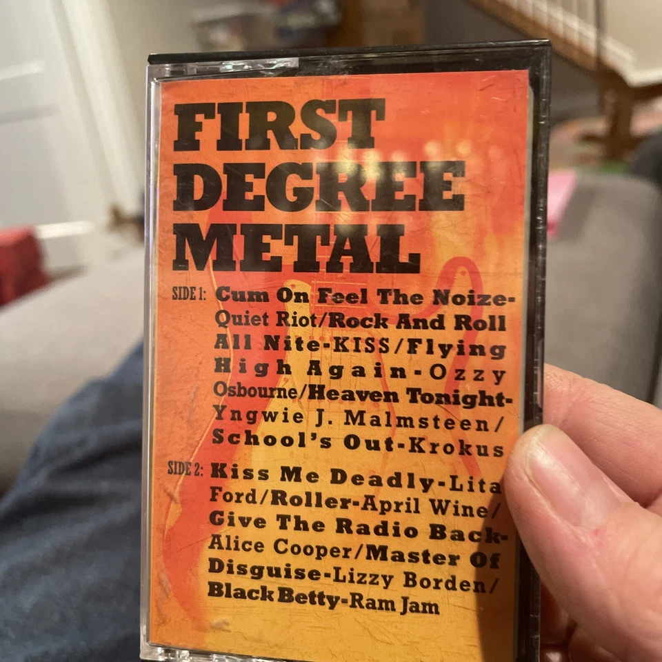 First Degree Metal - Various Artists (Cassette, 1990) EX, Tested Works Ozzy Kiss - Image 1 of 3