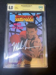 Sports Superstars Comics #5 CBCS 6.0 Signature Series firmato MIKE TYSON testimone - Foto 1 di 3