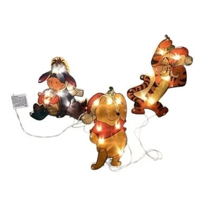 Vintage Retro Disney Winnie Puuh Tigger Eeyore Weihnachtsbeleuchtung Dekoration - Bild 1 von 6