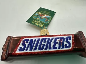 Old World Christmas Glass Blown Ornament, Snickers Bar New With Tags - Picture 1 of 6