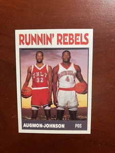 UNLV Runnin' Rebels Larry Johnson Stacey Augmon Basketball Sports Card - Picture 1 of 2