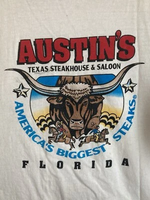 Camiseta vintage Austin’s Steakhouse & Saloon XL Foto 1 de 4