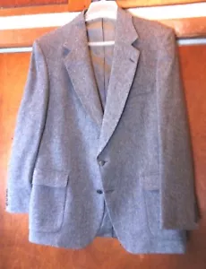 100% Wool Strathmore Tweed Men's Sport Coat made in USA...Size 46..Fully Lined - Picture 1 of 12