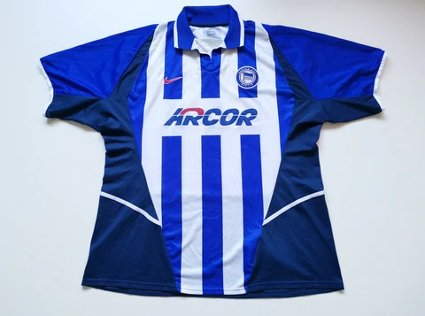 VINTAGE NIKE HERTHA BSC BERLIN FOOTBALL JERSEY TRIKOT 2002-2004 GERMANY SIZE 2XL Cover