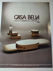 Publicidad Estampada Vintage Casa Bella Gabriella Crespi Decoración - Imagen 1 de 4