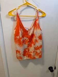 Women NWOT "Thakoon" orange/white sleeveless tank top. Size 4 - Picture 1 of 2