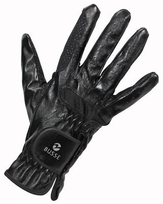 Busse Reithandschuhe Gloss schwarz - Bild 1 von 2