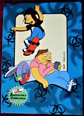 THE SIMPSONS 10th ANNIVERSARY - Card #52 - "BART SK8 - TIPS" - INKWORKS 2000 - Image 1 of 2