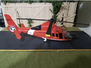 Eurocopter Dauphin HH-65C Helicopter Diecast Model 1/48 Red US Coast Guard - Picture 1 of 6