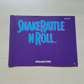 Snake Rattle n Roll Spielanleitung Anleitung Handbuch Nintendo NES Deutsch