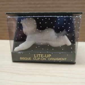 Dept 56 Snowbabies Lite-Up Bisque Clip-On Ornament #7953-7 NOS - Picture 1 of 6