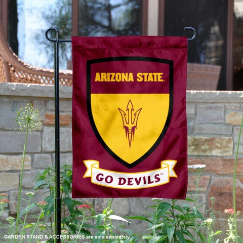 ASU Sun Devils Crest Shield Garden Flag and Yard Banner Cover