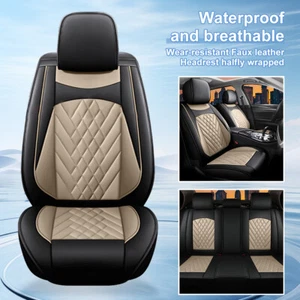 Car 5-Seat Cover Faux Leather For LINCOLN MKX 2008-2018 Protector Pad Full Set - Picture 1 of 9