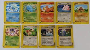 Pokémon TCG Expeditionskarten x9: Wartortle Bulbasaur Charmander Clefairy Diglet - Bild 1 von 20