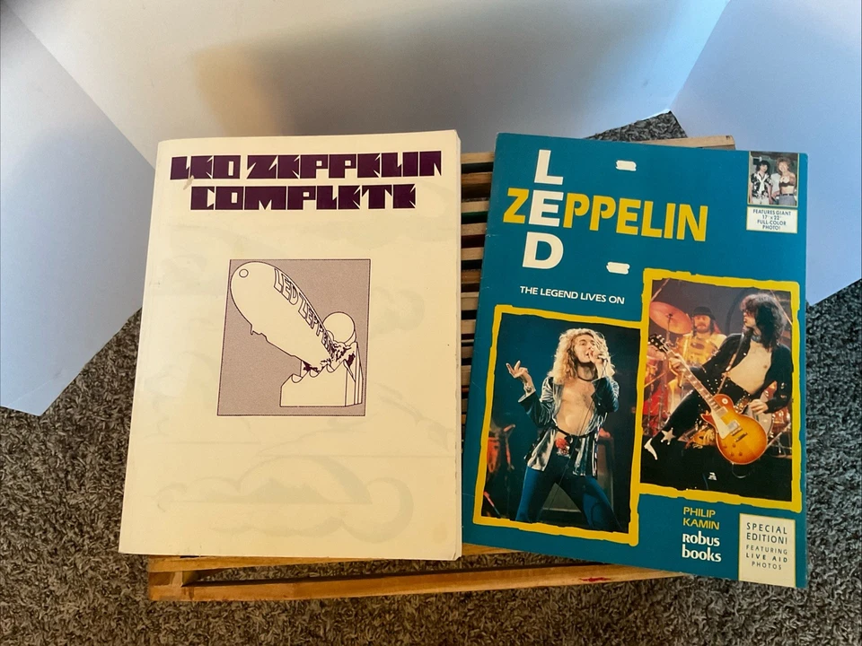 复古 LED ZEPPELIN 完整吉他歌曲集声乐和吉他乐谱 1973 歌词+ — 第 1/4 张图片