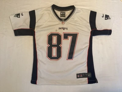 Camiseta Nike NFL New England Patriots On Field Rob Gronkowski #87 Gronk Youth L Foto 1 de 4