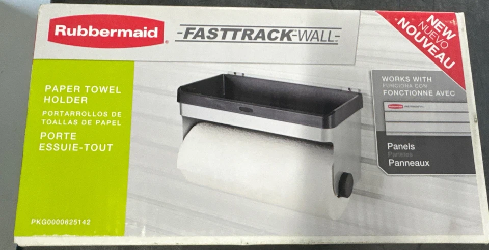 Toallero de papel montado en la pared para garaje Rubbermaid FastTrack Foto 1 de 2
