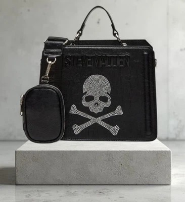 Steve Madden Bevelyn Black Bling Skull Bag – Viral ~ Halloween ~ New - Image 1 of 4