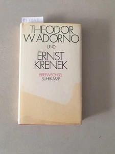 Briefwechsel : Adorno, Theodor W. und Ernst Krenek: - Imagen 1 de 1