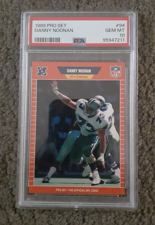 1989 Pro Set #94 Danny Noonan PSA GEM MINT 10! Cowboys - Image 1 of 2