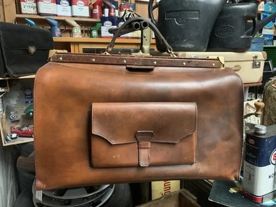 ELYPHIL Arzttasche Arztkoffer 50er 60er Leder Deko Oldtimer Vintage Geschenk 🏁 - Bild 1 von 4