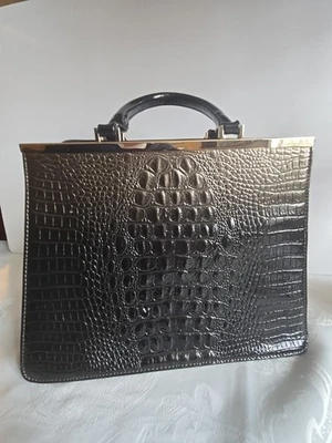 Bolso de mano para mujer David Jones FAUX charol cocodrilo ombre inspirado en la colección Foto 1 de 4