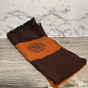 Bowling Green State University Handmade Scarf Shawl BGSU Falcons Brown Orange - Picture 1 of 3