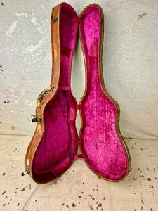 Vintage Gibson (Lifton) Les Paul 5 Latch Case Brown with Pink Interior 1950's - Picture 1 of 19