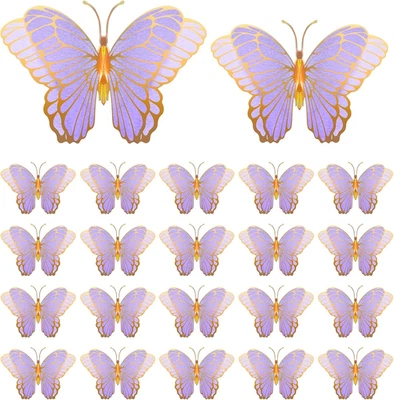 20 Шт бабочка центральные элементы для столов бабочка вечеринки украшения 3D золотой T - Изображение 1 из 4