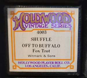 SHUFFLE OFF TO BUFFALO - HOLLYWOOD VINTAGE SERIES Recut Piano Roll - Picture 1 of 1