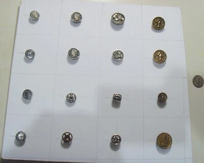 1940s-1450s antique collector assorted buttons lot 54058 - Image 1 of 4