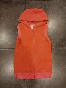 Girls Size 7/8 Hooded Soft Coral Sweater Vest - Picture 1 of 4