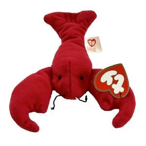 Pinchers 3rd Gen Ty Tag 1993 Tush Lobster Beanie Baby Plush McDonald's Mint - Picture 1 of 8