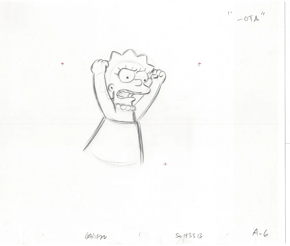 The Simpsons Original Production Animation Cel Drawing 2005 Fox 434 - Изображение 1 из 1