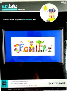 Needlecraft Kit 2015 Zweigart Artiste 14-Ct Cross Stitch FAMILY - Picture 1 of 6