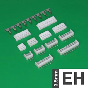 EH 2.5mm Plug + Socket + Crimps 2-8p Crimp Connector B2W (JST EH Style) - Picture 1 of 1