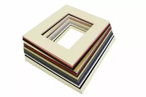 40x50cm Bild/Foto abgeschrägte Kantenhalterung - viele Blendengrößen & Farben - Bild 1 von 26