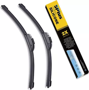 5 PLUS® Silicone Wiper Blades 22 Inch Wiper Blades 2 Pack Replacement for Ford F - Picture 1 of 12